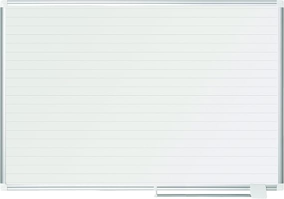 MasterVision New Generation Gold Ultra Dry Erase Ruled Planner, 48x36 Inch, Aluminum Frame (MA0594830), White
