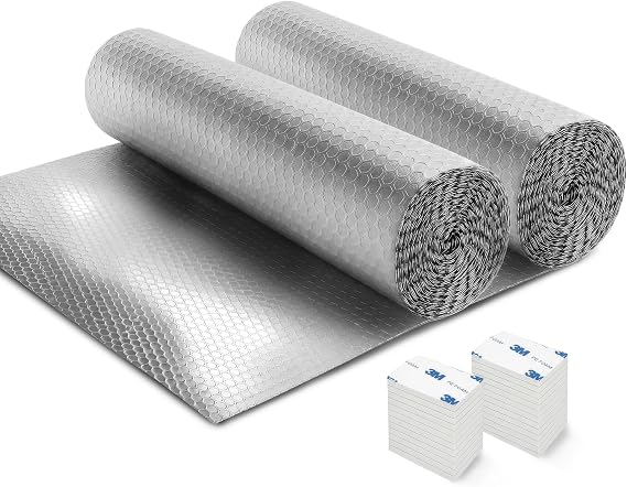 Haltons Radiator Foil Insulation, 2 Pack Covers 18+ Radiators, 10m x 60cm