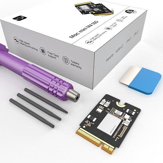 Mac mini M4 2TB SSD Hard Disk Upgrade DIY | SSD Upgrade for Mac mini M4 3300MB/s High Speed Easy Installation Reliable Storage | Mac Mini M4 SSD Upgrade High Speed 3300MB/s High Speed Perfect Fit Easy Installation Reliable Storage