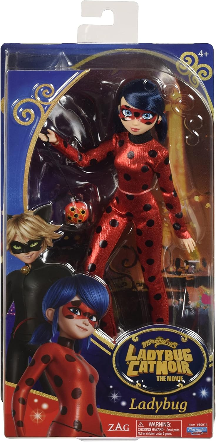 – Ladybug und Cat Noir – Puppe – Ladybug-Marinette – 26 cm große artikulierte Ankleidepuppe – P50014