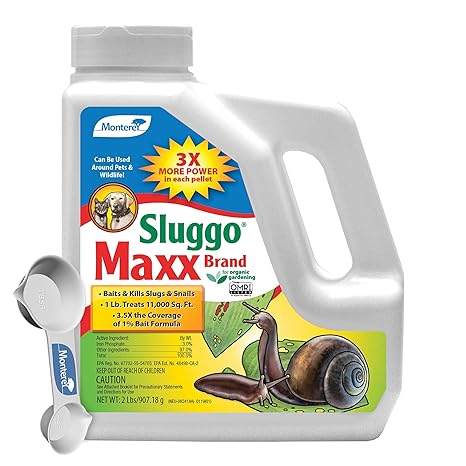 Monterey Sluggo Maxx Slug and Snail Killer, 2 lb with Spoon