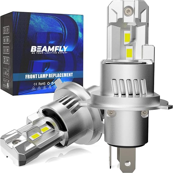 H4 HB2 36000LM LED Headlight Bulb, 110W 6500K Cool White