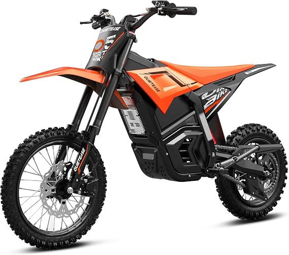 Electric Dirt Bike for Teens 13+, 3000W Brushless 220Nm Motor - 45 Slope, 40 MPH, 48V/23.4Ah Removable Battery, Dual Hydraulic Brakes & Full Suspension Electric Motorcycle for Adults Teens