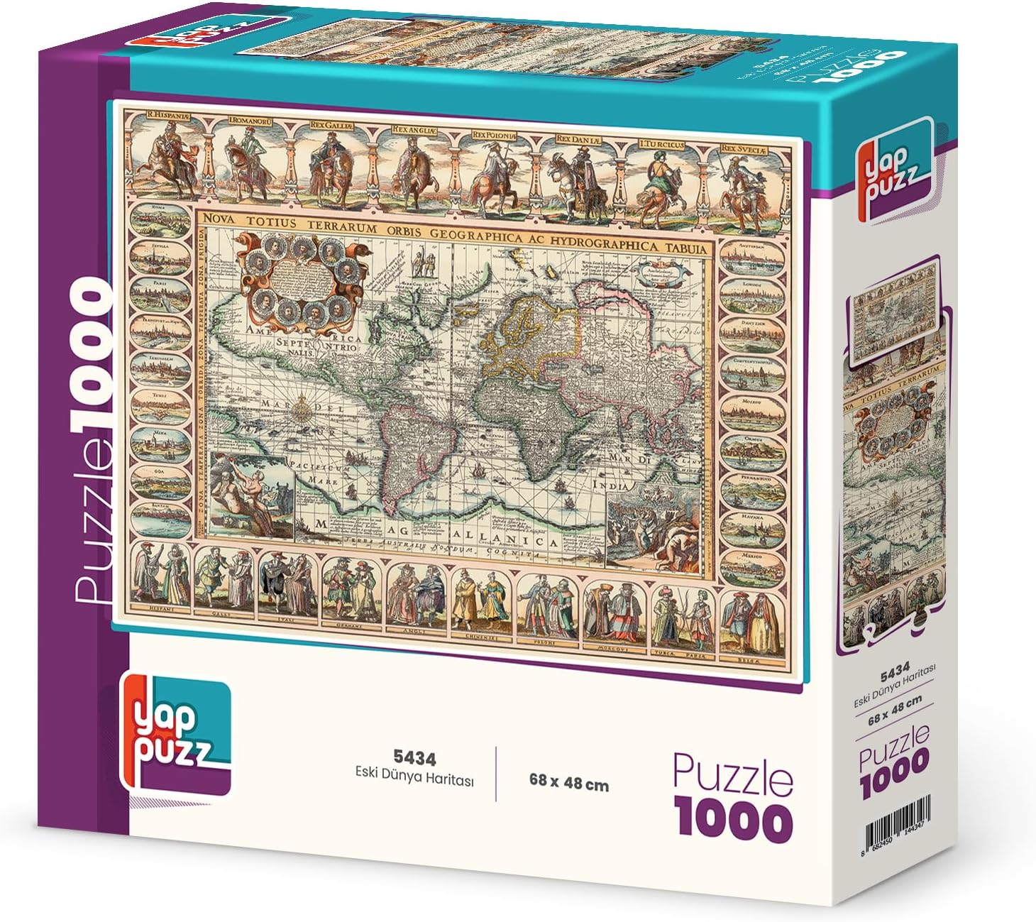 Old World Map 1000 Pieces Puzzle