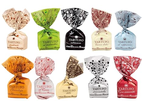 Antica Torroneria Tartufo Chocolate Truffle Dolce Tartufi Truffle Mixed Pack of 20 at least 280 g
