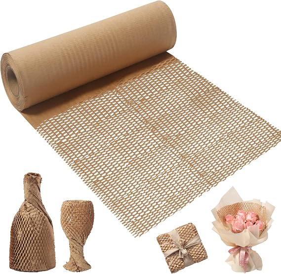 Honeycomb Packaging Paper Bubble Wrap Roll 60M X 30CM