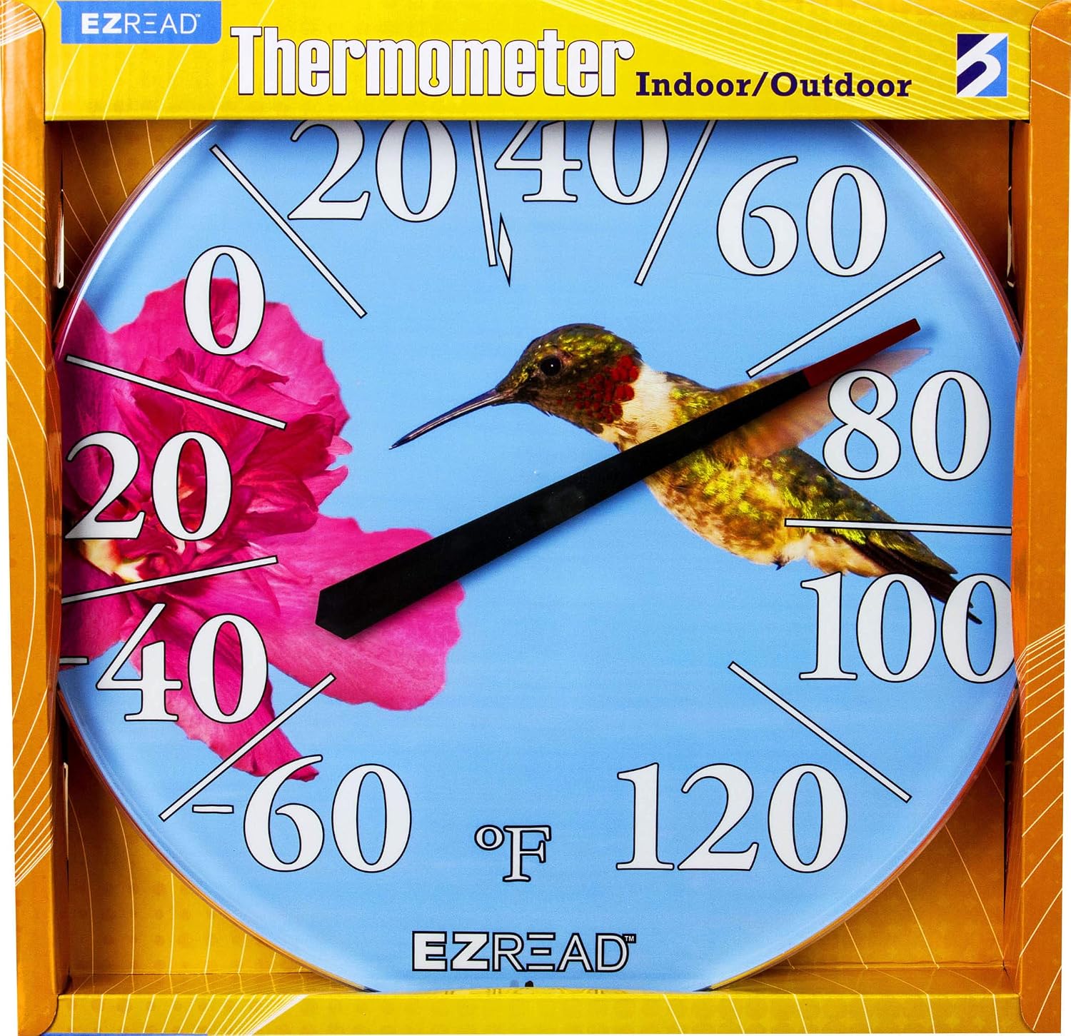 E-Z READ HEADWIND Consumer 034022 Ezread Dial Hummingbird Thermometer, 12.5 840-1219