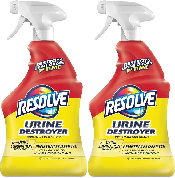 2 Pk. Resolve Urine Destroyer Spray Stain & Odor Remover, 32 Fluid Ounce (64 Fl. Oz Total)