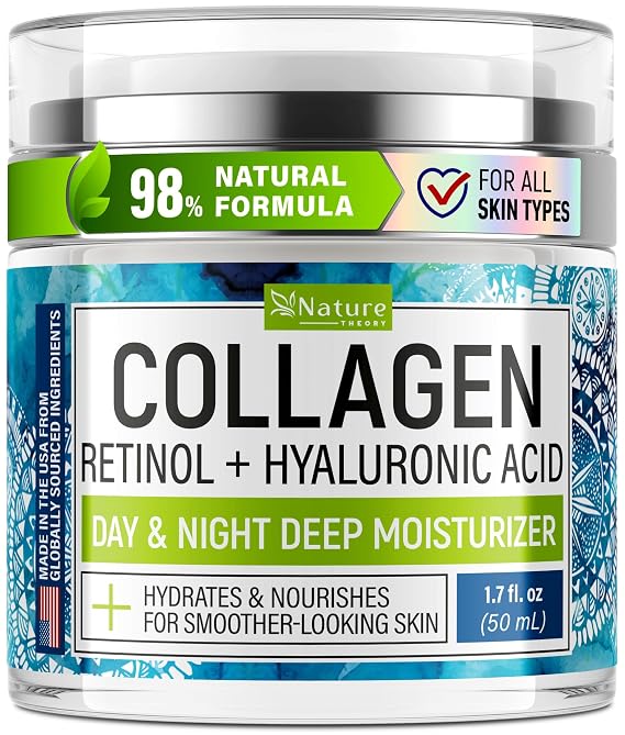 Collagen Cream for Face with Retinol - Anti Aging Face Moisturizer, 1.7 oz