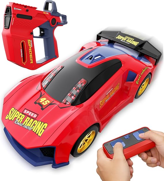 3-in-1 RC Drift Car Set - 2.4GHz Battle Remote Control Car, 2 Player Chase & Shoot Game, Parent-Child Interactive Toy Car, for Kids Ages 6+ (Red)