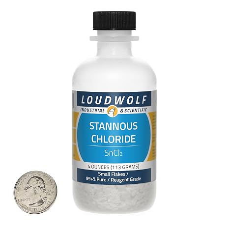 Stannous Chloride/Fine Crystals / 4 Ounces / 99+% Pure