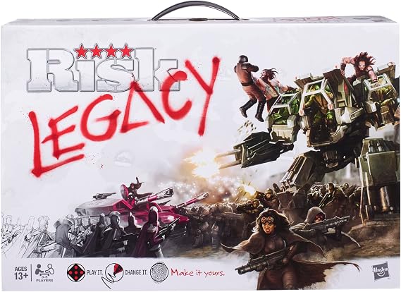 Hasbro Gaming Avalon Hill Risk Legacy Strategy Tabletop, Immersive Narrative Board Game for Ages 13 and Up, 3-5 Players, Multicolor