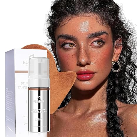 Selbstbräuner Creme Leicht Bräunende Lotion Selbstbräuner für Gesicht und Körper Für helle Hauttöne Für eine gesund aussehende Bräune ohne Sonne Bräunungsbeschleuniger Sonnencreme