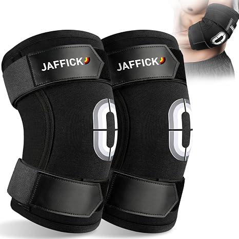 Jaffick Weightlifting Elbow Brace with Dual Adjustable Compression Strap