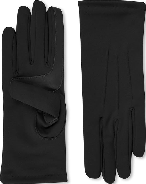 isotoner Women's Spandex Cold Weather Stretch Gloves With Warm Fleece Lining
