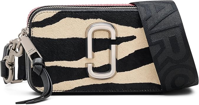 Marc Jacobs Womens The Zebra Haircalf Snapshot Black/White Onesize