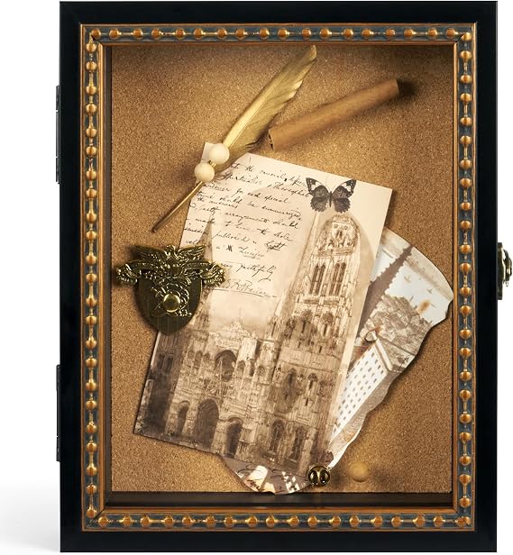 Vintage 8x10 Shadow Box Frame for Memorabilia Keepsakes,Black
