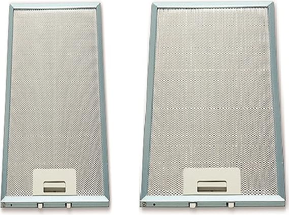 Ehla Filter Esty 1390 | 1350 Aspirator Filter Set (Metal) | 20.5 x 47.6 cm & 13 x 47.6 cm (2 pieces)