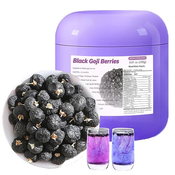 Black Goji Berries 8.8oz Qinghai Wolfberry Berry tea Dried Goji Berries250g