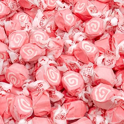 Salt Water Taffy Cinnamon Flavor 2 lb – Individually Wrapped, Old Fashioned, Bulk Candy, Resealable Bag, Gluten Free