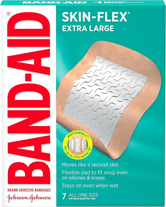 Band-Aid Brand Skin-Flex Adhesive Bandages, Extra Large, 7 Count