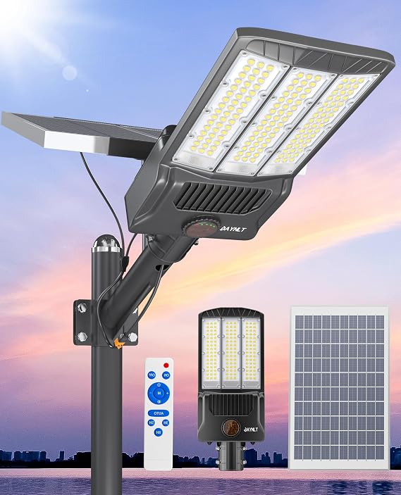 JAYNLT 8600W and 12000W Solar Street Lights for Large Commercial Area