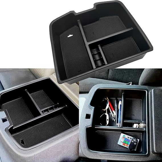 Orta Konsol Düzenleyici Tepsi 2007-2014 GMC Sierra Chevy Silverado Tahoe Yukon Banliyö için uygundur - GM Araç Aksesuarları 19166288 (Siyah)