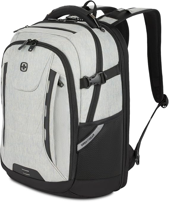 SwissGear 5358 USB ScanSmart 16" Laptop Backpack, heathered grey