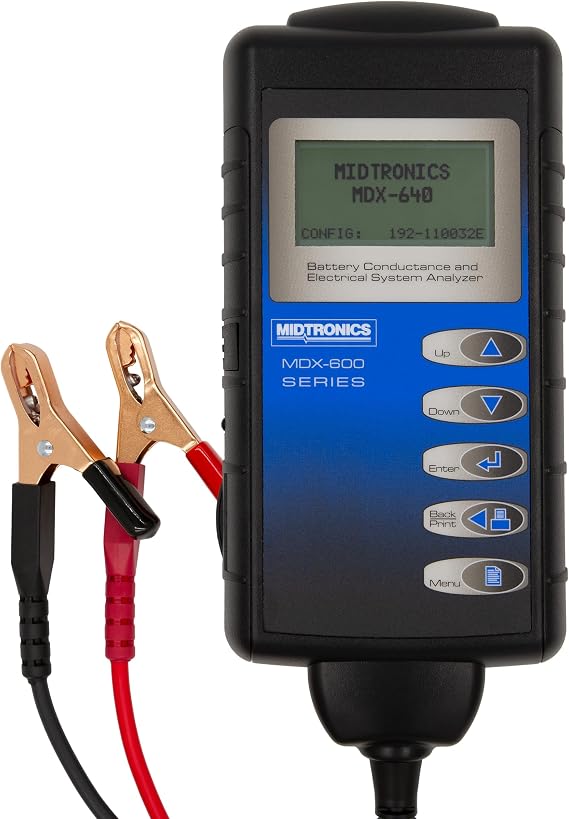 Midtronics MDX 640-6V & 12V Digital Battery Conductance & Electrical System Analyzer Battery Tester - Testing for Automotive, Motorcycle & More