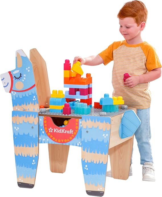 KidKraft Llama Pinata Building Bricks Table