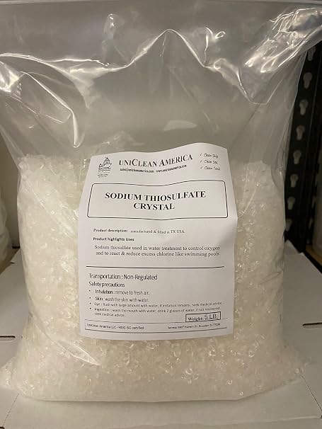 Sodium Thiosulfate Pentahydrate - High Purity 99% - Made in USA (2, Pounds)