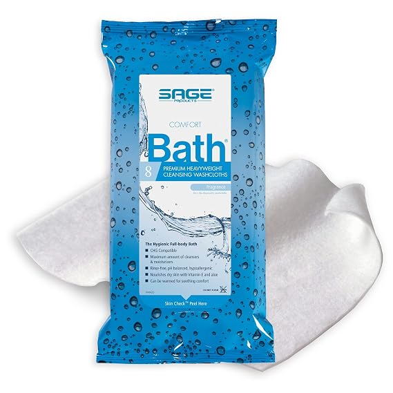 Comfort Bath Cleansing Washcloths 8-Count