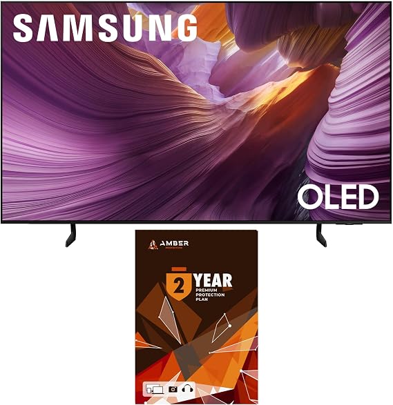 Samsung QN83S85FAEXZA 83 Inch OLED HDR 4K Smart TV with Q-Symphony Pro and 2 Year Amber Protection Plan (2025)