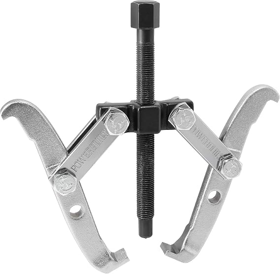 Powerbuilt 4-Inch Gear Puller, Reversible Design for Inside or Outside pulls, 4-Inch max Spread, 2 Ton Capacity - 648906