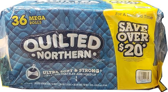 Quilted Northern Bath Tissue Huge Roll, 36Count
