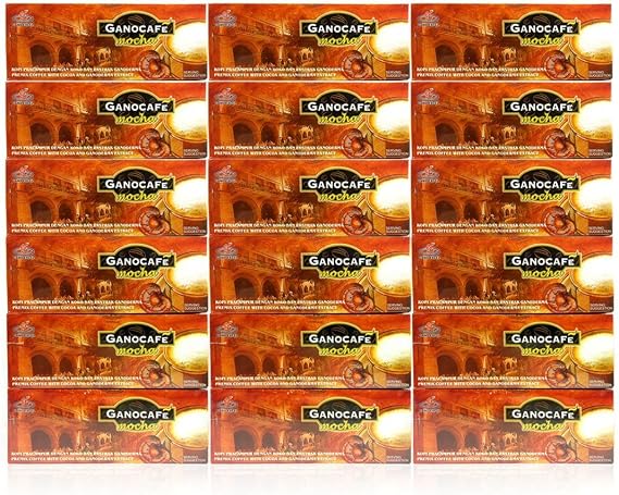 18 Boxes Gano Cafe Mocha Coffee Ganoderma Lucidum Extract + FREE Expedited Shipping to USA by EcBuy