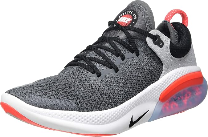 Nike Men's Joyride Run Flyknit Running Shoes (11.5, Dark Grey/Bright Crimson/Pure Platinum), Medium