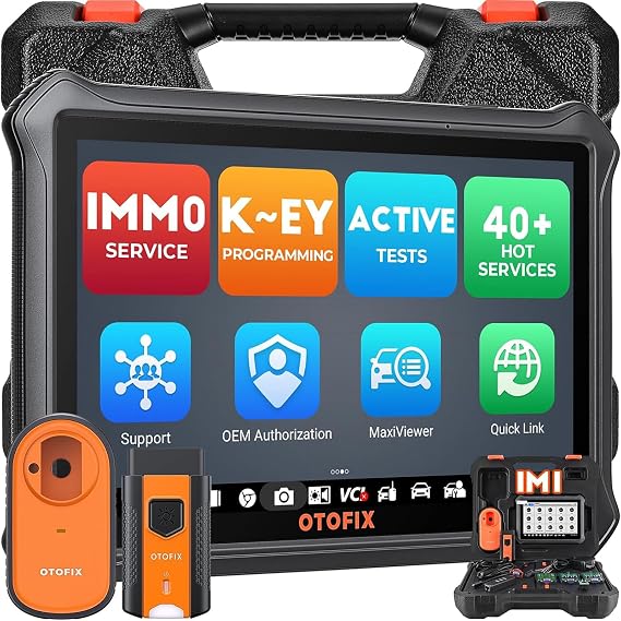 OTOFIX IM1 Car Key Programmer[2 Years Free Update], 2026 Newest IMMO & Key Fob Programming Tool, All System Car Scanner, 40+ HOT Services, Bi-Directional Scan Tool, DoIP & CANFD, with XP1 Programmer
