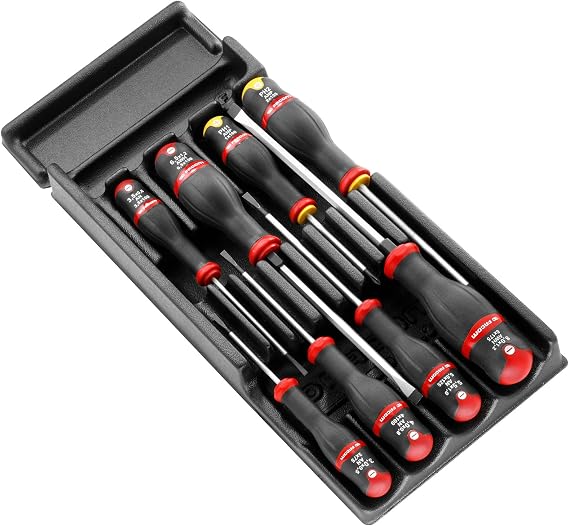 FACOM Protwist 8 Screwdriver Module - MOD.AT1 - Suitable for Trolleys - Ergonomic Two Tone Handle - Easy to Use - Complete Set - Workshop Hand Tools