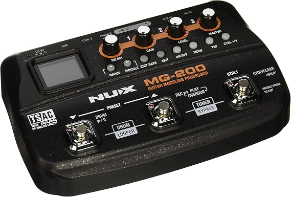Nux MG-200 Guitar Modeling Processor Guitar Multi-Effects Processor With 55 Effect Models