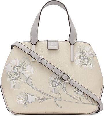 Calvin Klein Womens Audrey Triple Compartment Satchel