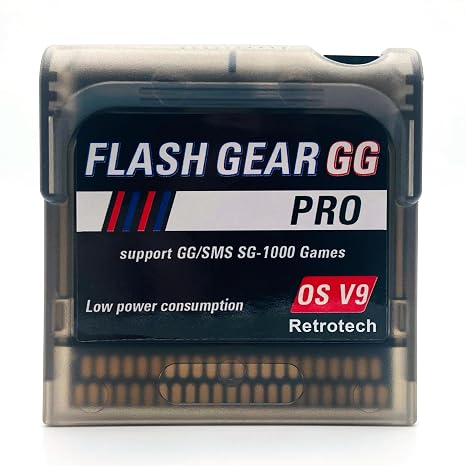 Flash Game Gear 500 In 1 Game Cartridge V1 For Game Gear Console - Includes Retrotech Printed Instructions