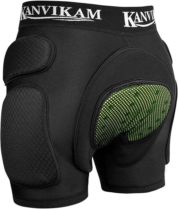 Kids HIPS Padded Shorts with Thick EVA Pads, CE Level Silicone Tailbone Pad Protection for Skateboard Skating Cycling Ski