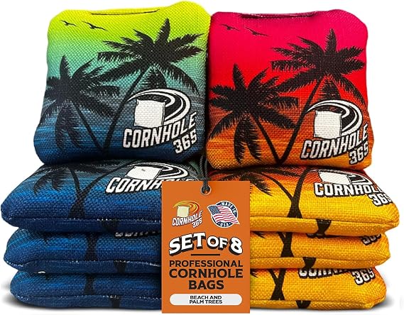 Cornhole365 All-Weather Professional Cornhole Bags Set of 8