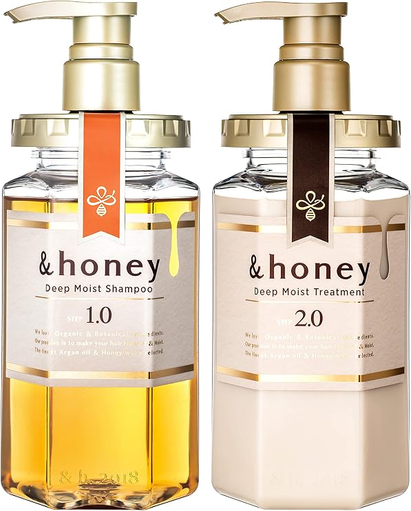 &honey Deep Moist Shampoo and Treatment Pair Set, 15.2 fl oz 440 ml | Gift Set
