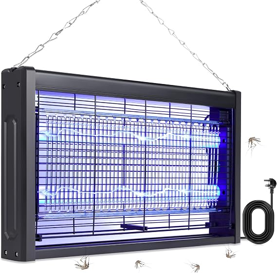 Electric Fly Zapper, 20W Bug Zapper, Mosquito Killer Lamp,Electronic Insect and Fly Killer for Indoor Home Garden Yard and Commercial Kitchen