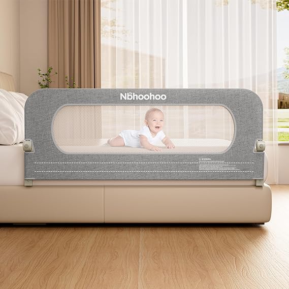 Bed Rail for Toddlers Extra Long Foldable Toddler Bed Rail Gap-Free Guard