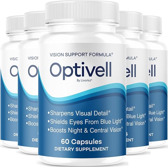 (5 Pack) Optivell Eye Capsules - Official Optivell Advanced Premium Vision Support Pills - Maximum Strength, Natural Vitamins for Overall Health & Wellness Reviews, 300 Capsules for 5 Months