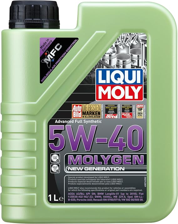 Liqui Moly Molygen New Generation 5W-40 1 Liter Automotive Maintenance Product