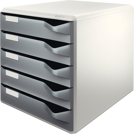 Leitz Drawer Paper Rack, 5 Drawers, Grey